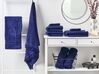Lot de 9 serviettes de bain en coton bleu marine ATIU_843369