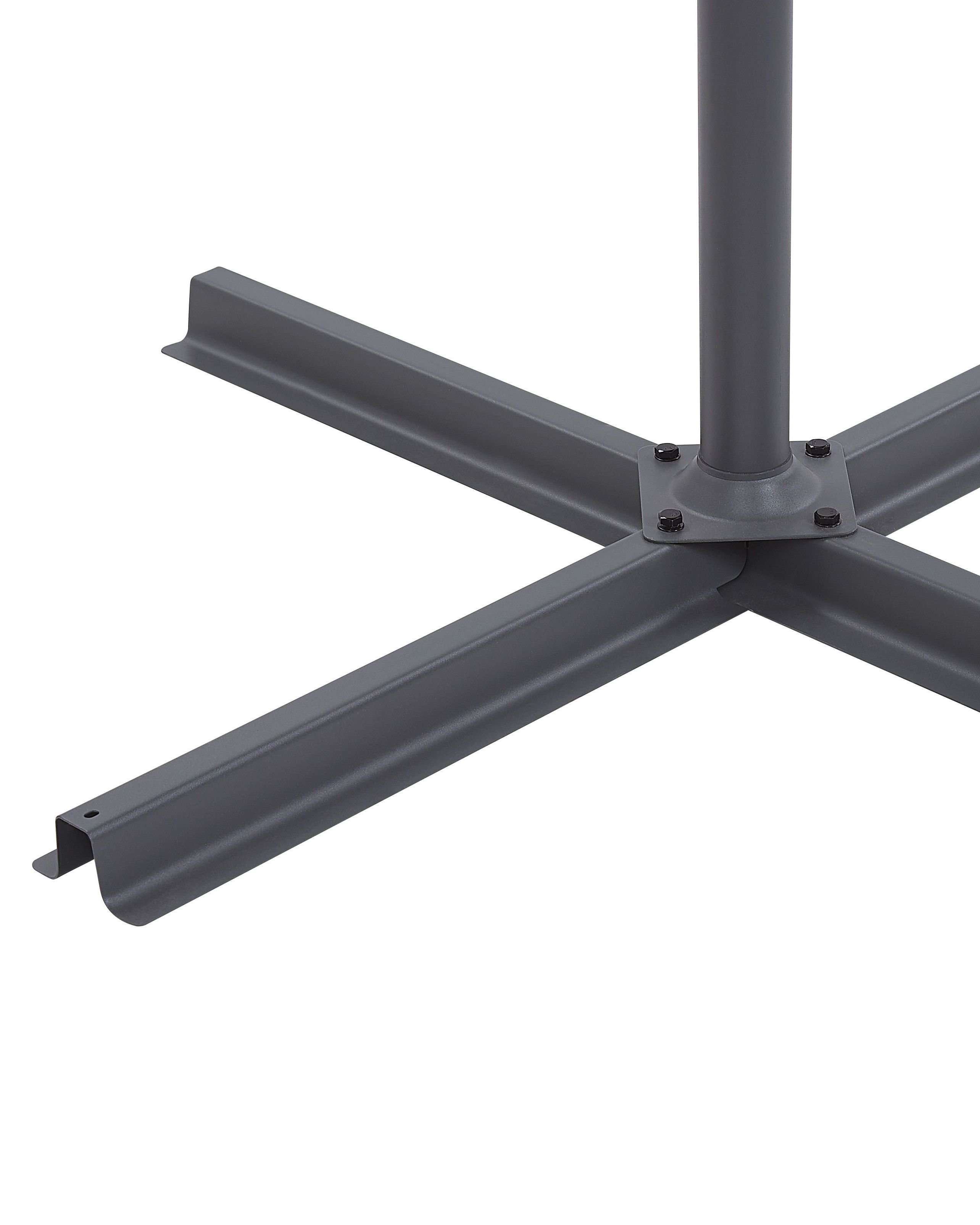 vidaXL Ombrellone con Luci LED Antrace 200x211 cm in Alluminio vidaXL Ombrellone con Luci LED Antrace 200x211 cm in Alluminio