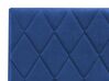 Cama con somier de terciopelo azul marino 180 x 200 cm ROCHEFORT_857385