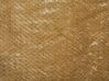 Decke senfgelb mit Pompons 150 x 200 cm SAITLER_771239