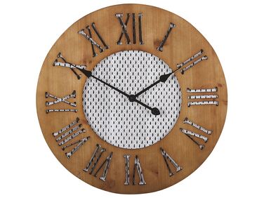 Wall Clock ø 60 cm Dark Wood CUILCO