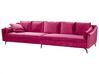 4-pers. sofa lyserød velour AURE_831566