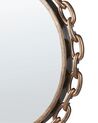 Kulaté nástěnné zrcadlo ø 46 cm zlaté YEBRA_904429