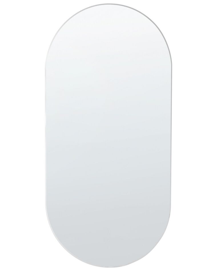 Owalne lustro ścienne 40 x 80 cm srebrne ALFORTVILLE_904612
