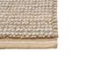 Teppich Wolle beige 80 x 150 cm Kurzflor BANOO_845606
