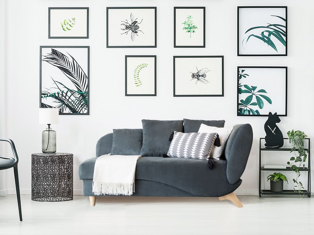 Chaiselongue dunkelgrau mit Bettkasten rechtsseitig MERI | Beliani.de