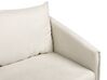Sofa Set Polyester beige 5-Sitzer mit goldenen Beinen MAURA_892250