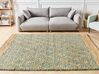 Teppich Jute grün / beige 160 x 230 cm geometrisches Muster Kurzflor TELLIKAYA_903972
