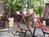 Tavolino da giardino legno rosso scuro 68 x 45 cm TOSCANA_768163