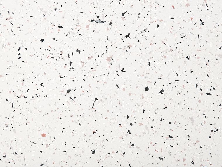 Round Coffee Table White Terrazzo Effect TREZZO Beliani.hu