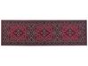 Teppich rot orientalisches Muster 60 x 200 cm Kurzflor VADKADAM_831433