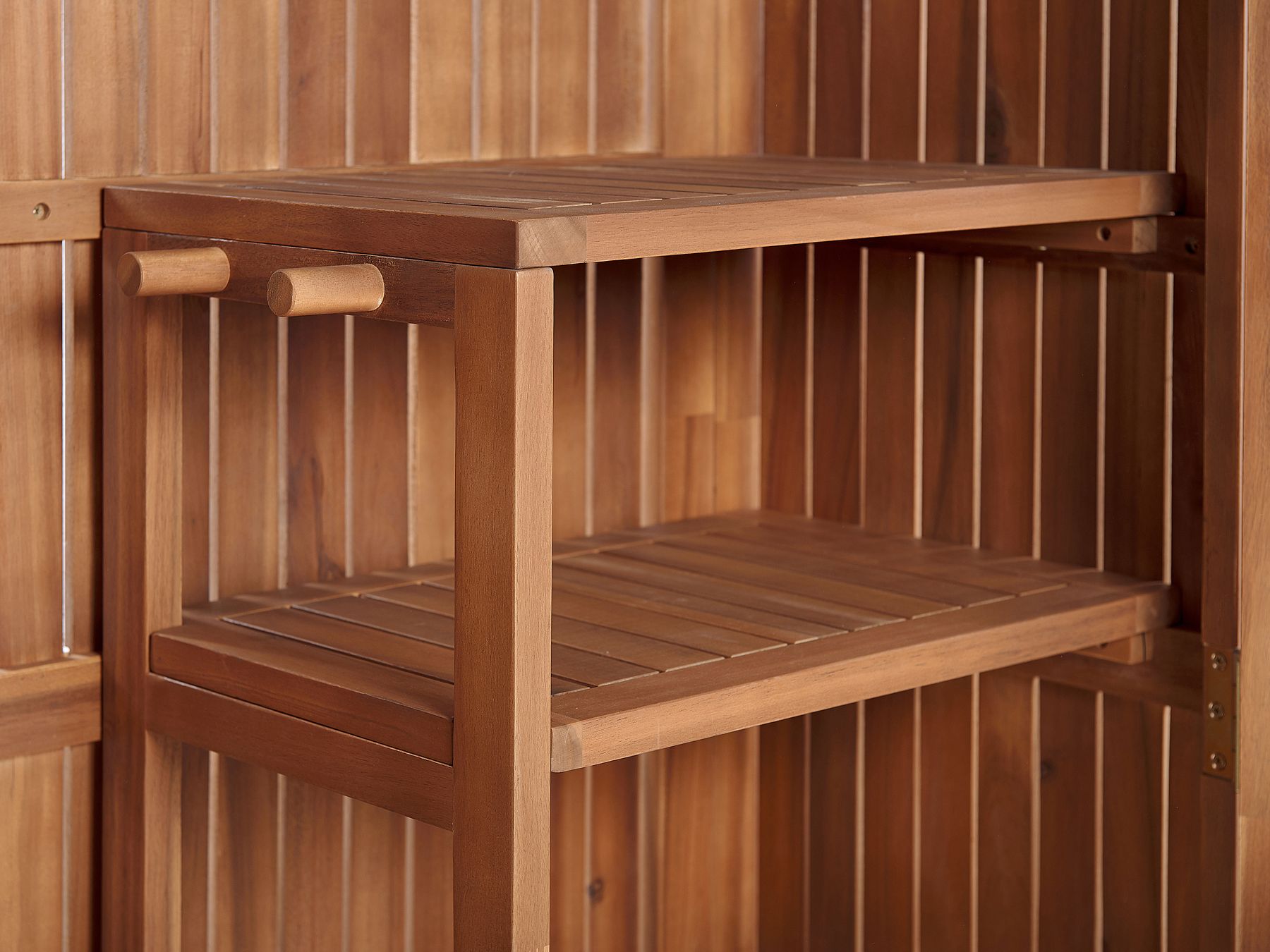 Acacia Wood Garden Storage SAVOCA Beliani.co.uk