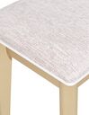 Sminkbord 50 x 40 cm med pall och LED-spegel vit/guld ROSEY_844806