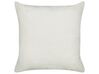 Set of 2 Boucle Cushions 60 x 60 cm White LEUZEA_903494