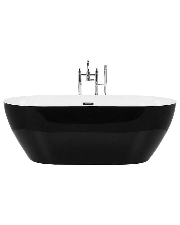 Fekete szabadon álló fürdőkád 170 x 80 cm CARRERA_761789