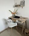 Home Office Desk with Shelf 110 x 60 cm Light Wood JACKSON_877912