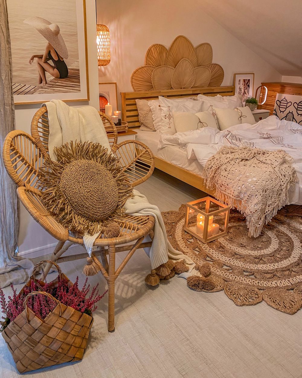Rattan chair sales bedroom