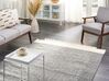 Teppich Wolle grau / cremeweiß 160 x 230 cm Kurzflor TATLISU_847125