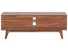 TV Stand Dark Wood with White ROCHESTER_444770