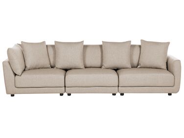 3 Seater Fabric Sofa Beige SIGTUNA