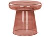 Table d'appoint en verre rouge foncé ⌀ 39 cm CALDERA_883015