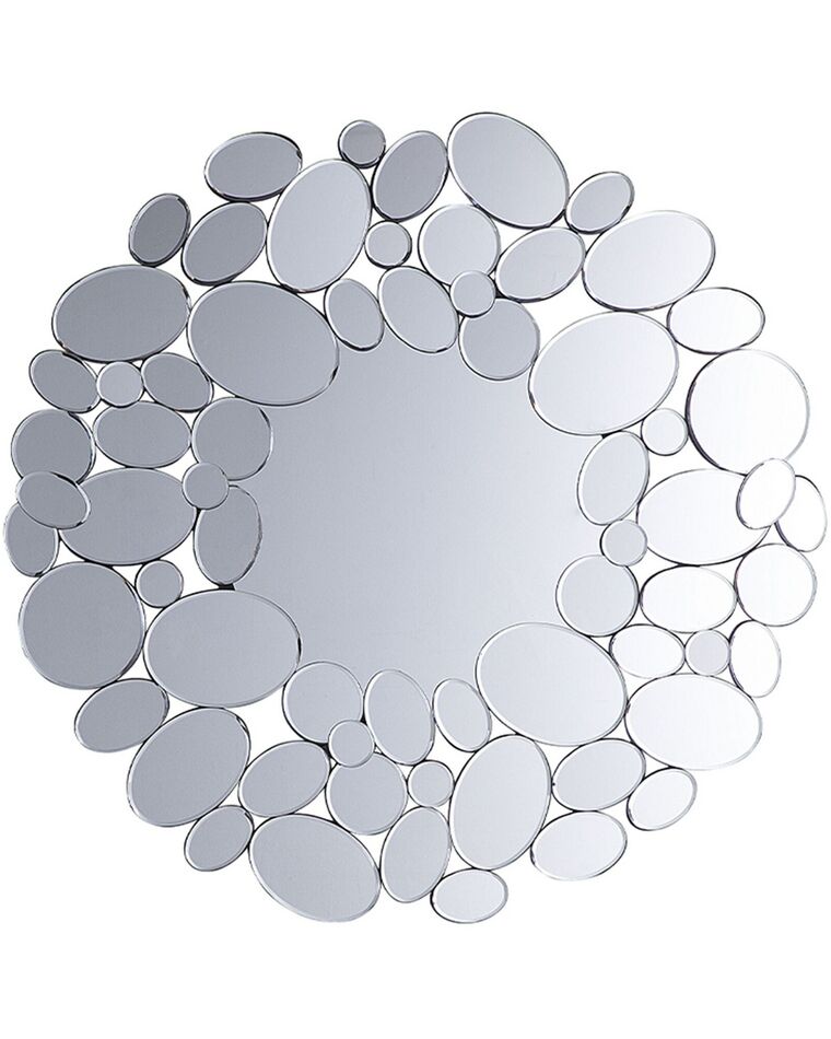 Round Wall Mirror ø 70 cm Silver LIMOGES_904009