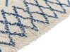 Tapete de algodão creme e azul 160 x 230 cm ERZINCAN_839248