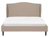 Čalouněná béžová postel 160x200 cm COLMAR_703334