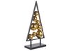 Statuette déco sapin de Noël noir et doré 65 cm RANUA_786997