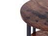 Beistelltisch dunkler Holzfarbton / schwarz rund ⌀ 40 cm TOLAR_824246