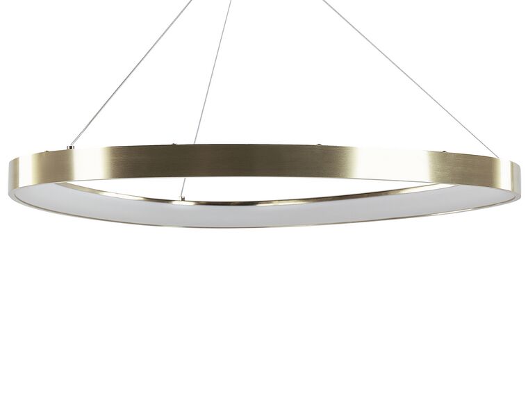 Lampa wisząca LED metalowa złota KRABURI_824589