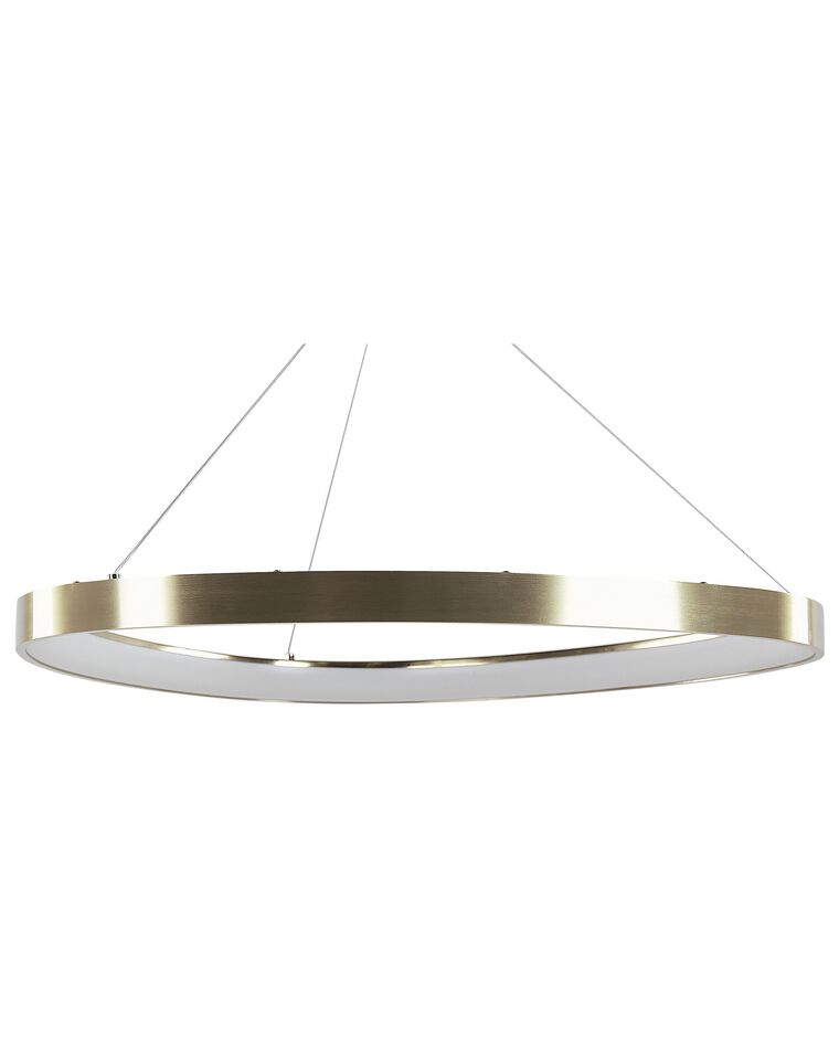 Lámpara de techo LED de acrílico/metal dorado ⌀ 61 cm KRABURI_824589