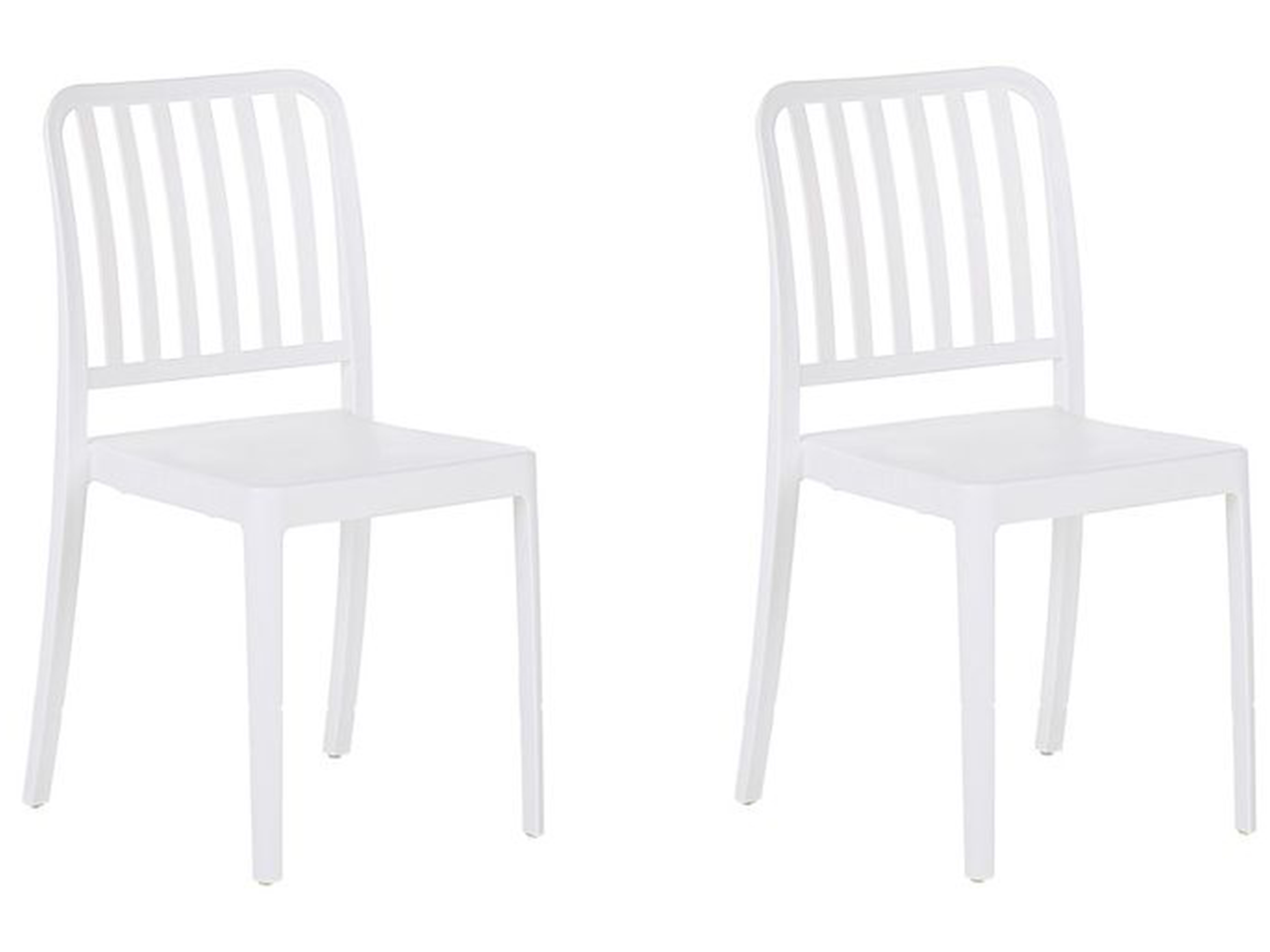 Set di 2 sedie da giardino bianco SERSALE
