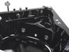 Whirlpool Badewanne schwarz Eckmodell mit LED 197 x 140 cm BARACOA_821045