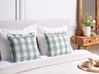 Set of 2 Cushions Checked 45 x 45 cm Mint Green TAMNINE_902323