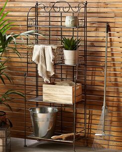 Puutarhahylly musta metalli ISERNIA Puutarhahylly musta metalli ISERNIA