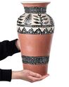 Vase décoratif marron et noir 40 cm SIAK_849833