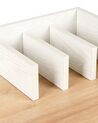 Schreibtisch heller Holzfarbton / weiß 90 x 60 cm ANAH_860565