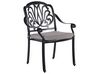 Trädgårdsmöbelset av bord och 4 stolar svart ANCONA_806892