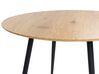 Okrúhly jedálenský stôl ⌀ 100 cm svetlé drevo/čierna BJORKA_886399