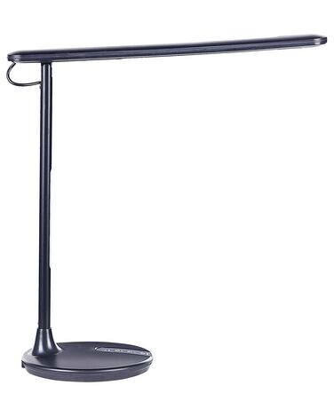 Lámpara de mesa LED de metal negro 36 cm DRACO