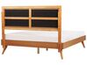 EU King Size Bed Light Wood POISSY_912606