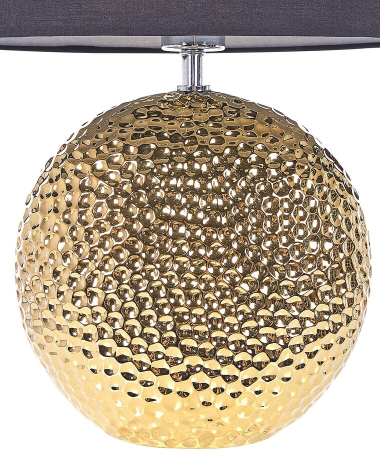 Bordlampe gull og svart 51 cm NASVA | Beliani.no