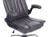 Cadeira de escritório em pele sintética cinzenta grafite SUBLIME_851801