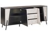 3 Drawer Sideboard Concrete Effect with Black BLACKPOOL_775116