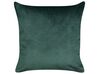 Set of 2 Velvet Cushions Reindeer Motif 45 x 45 cm Green BICOCCA_882652