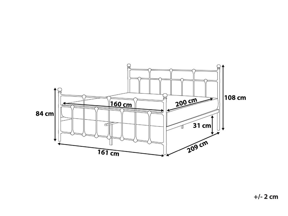 Metal Eu King Size Bed Frame Black Lynx Furniture Lamps Accessories Up To 70 Off Avandeo Online Store