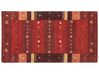 Tapis gabbeh en laine rouge 80 x 150 cm SINANLI_855897