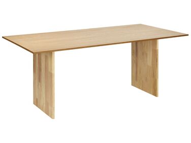 Jedálenský stôl 180 x 90 cm svetlé drevo MOORA