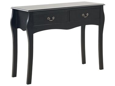 Tavolino consolle nero 100 x 35 cm KLAWOCK